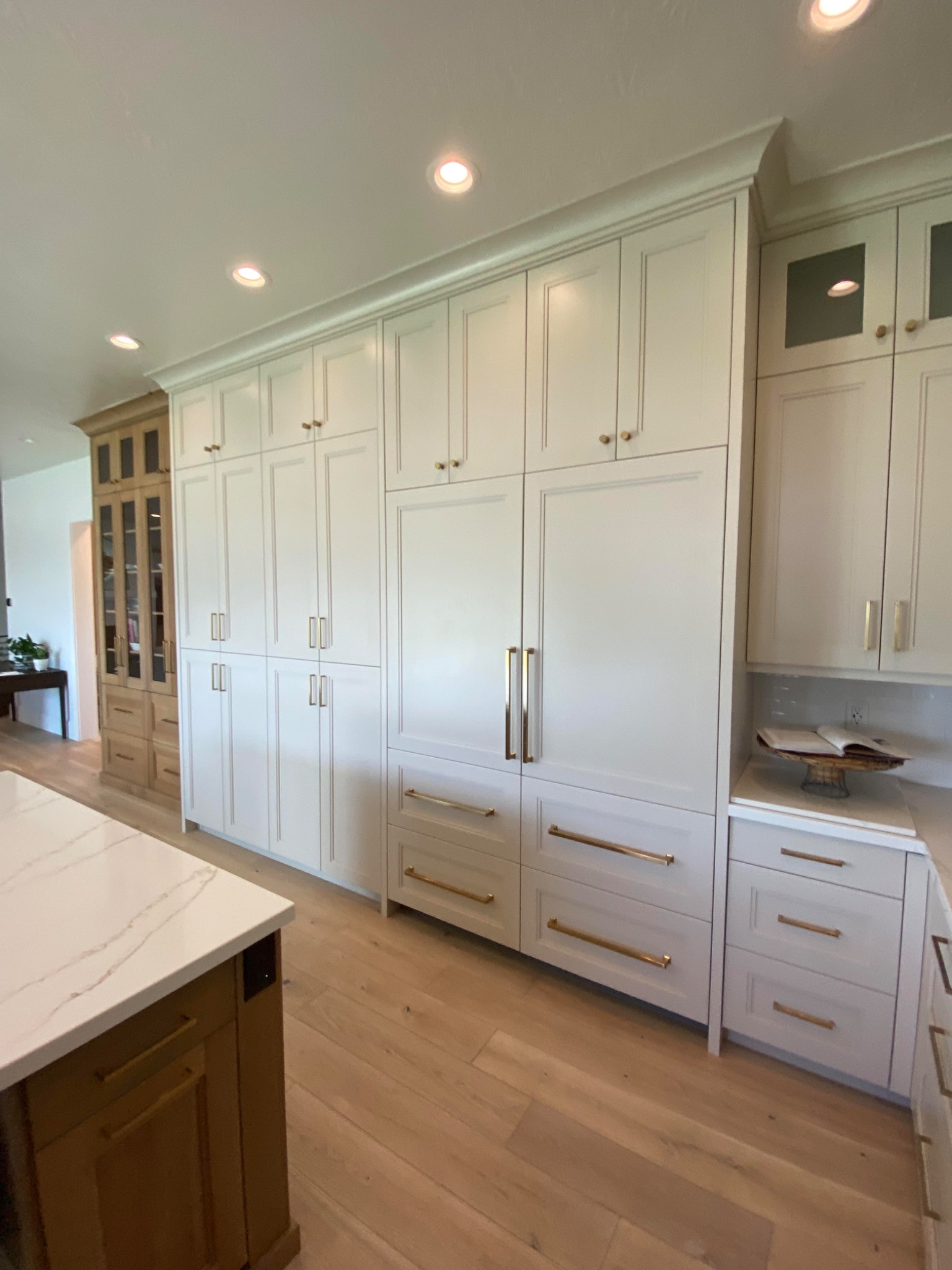 Light custom cabinetry kitchen